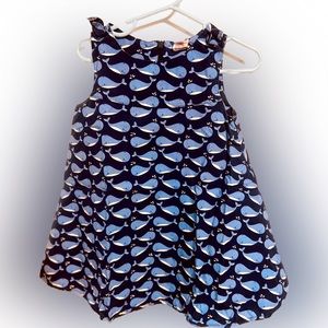 GYMBOREE whale stamp themed dress